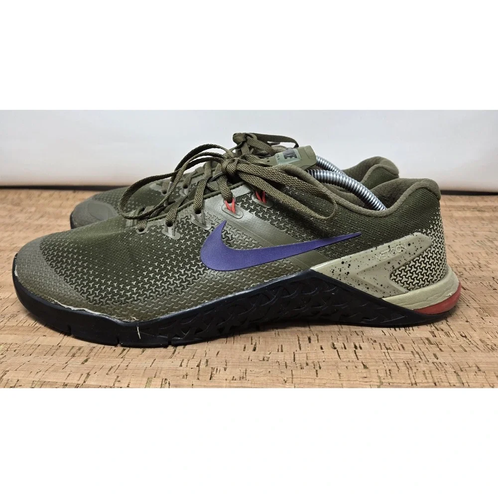 Nike Shoes Metcom 4 Mens 12 Olive Running Athletic Sneakers‎ AH7453-342